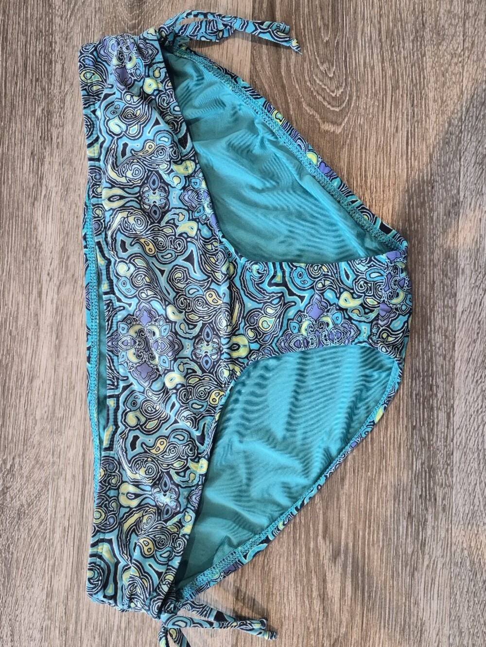 Title 9 Teal & Aqua Printed Women's Swim Bottoms